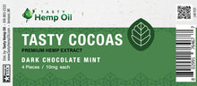 Load image into Gallery viewer, Tasty Cocoas – Hemp Dark Chocolate Mint (10mg CBD)
