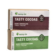 Load image into Gallery viewer, Tasty Cocoas – Hemp Dark Chocolate Mint (10mg CBD)
